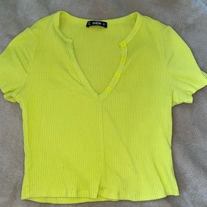 yellow crop top